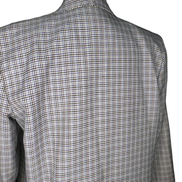 Vintage Womens Requirements 14 Houndstooth Plaid Blazer Jacket Made Is USA - Picture 3 of 10